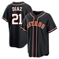 My Store H.Astros #21 Yainer Diaz Player Black Fashion Out Home Game Stitched Jerseys