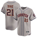 My Store H.Astros #21 Yainer Diaz Player Gray Home Limited Stitched Jerseys