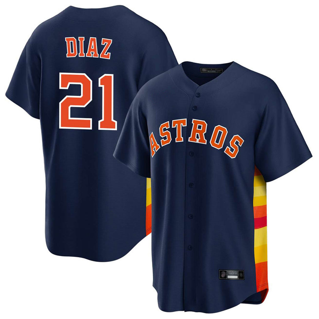 My Store H.Astros #21 Yainer Diaz Player Navy Home Game Stitched Jerseys