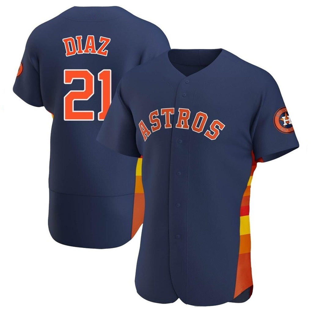 My Store H.Astros #21 Yainer Diaz Player Navy Home Limited Elite Stitched Jerseys