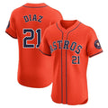 My Store H.Astros #21 Yainer Diaz Player Orange Home Limited Elite Stitched Jerseys