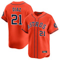 My Store H.Astros #21 Yainer Diaz Player Orange Home Limited Stitched Jerseys