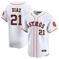 My Store H.Astros #21 Yainer Diaz Player White Home Limited Stitched Jerseys
