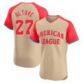 My Store H.Astros #27 Jose Altuve Player Cream American League All-Star Limited Elite Home Stitched Jerseys