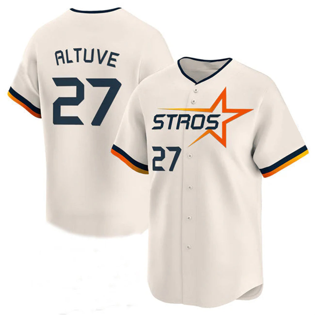 My Store H.Astros #27 Jose Altuve Player Cream City Connect Limited Home Stitched Jerseys