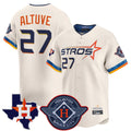 My Store H.Astros #27 Jose Altuve Player Cream City Connect Texas Patch Vapor Premier Limited Home Stitched Jerseys