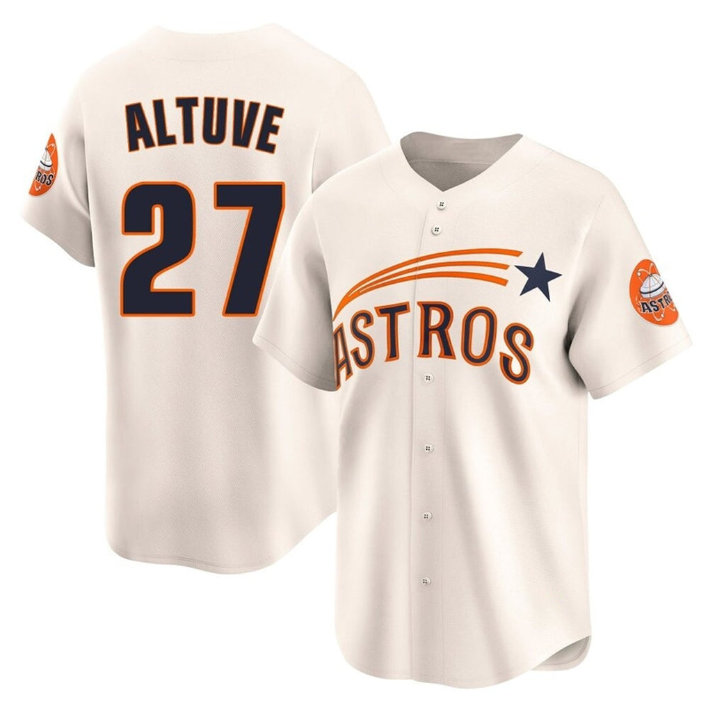 My Store H.Astros #27 Jose Altuve Player Cream Throwback Cooperstown Collection Limited Stitched Jerseys