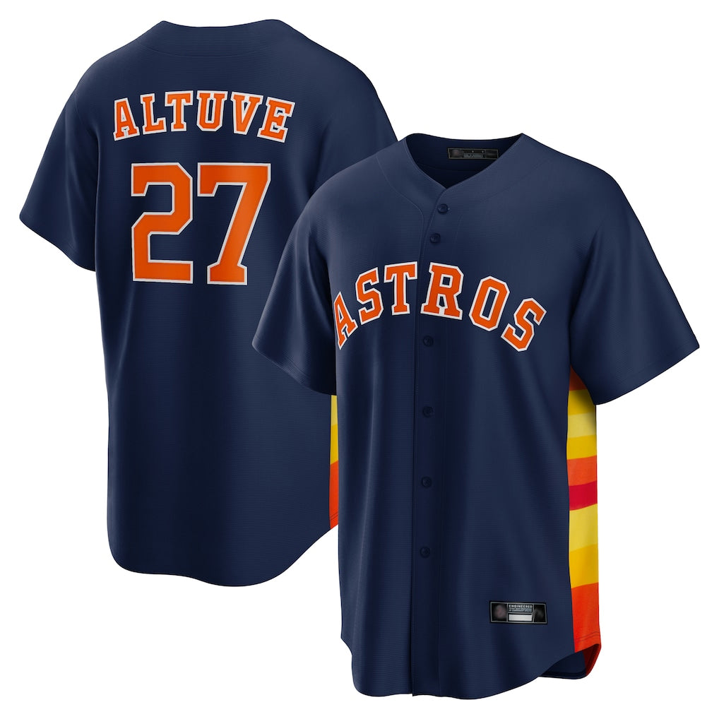 My Store H.Astros #27 Jose Altuve Player Navy Home Game Stitched Jerseys