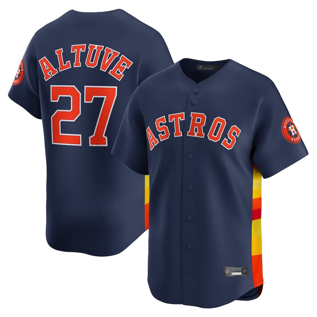 My Store H.Astros #27 Jose Altuve Player Navy Home Limited Stitched Jerseys