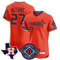 My Store H.Astros #27 Jose Altuve Player Orange City Connect Texas Patch Vapor Premier Limited Elite Home Stitched Jerseys