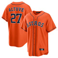 My Store H.Astros #27 Jose Altuve Player Orange Home Game Stitched Jerseys