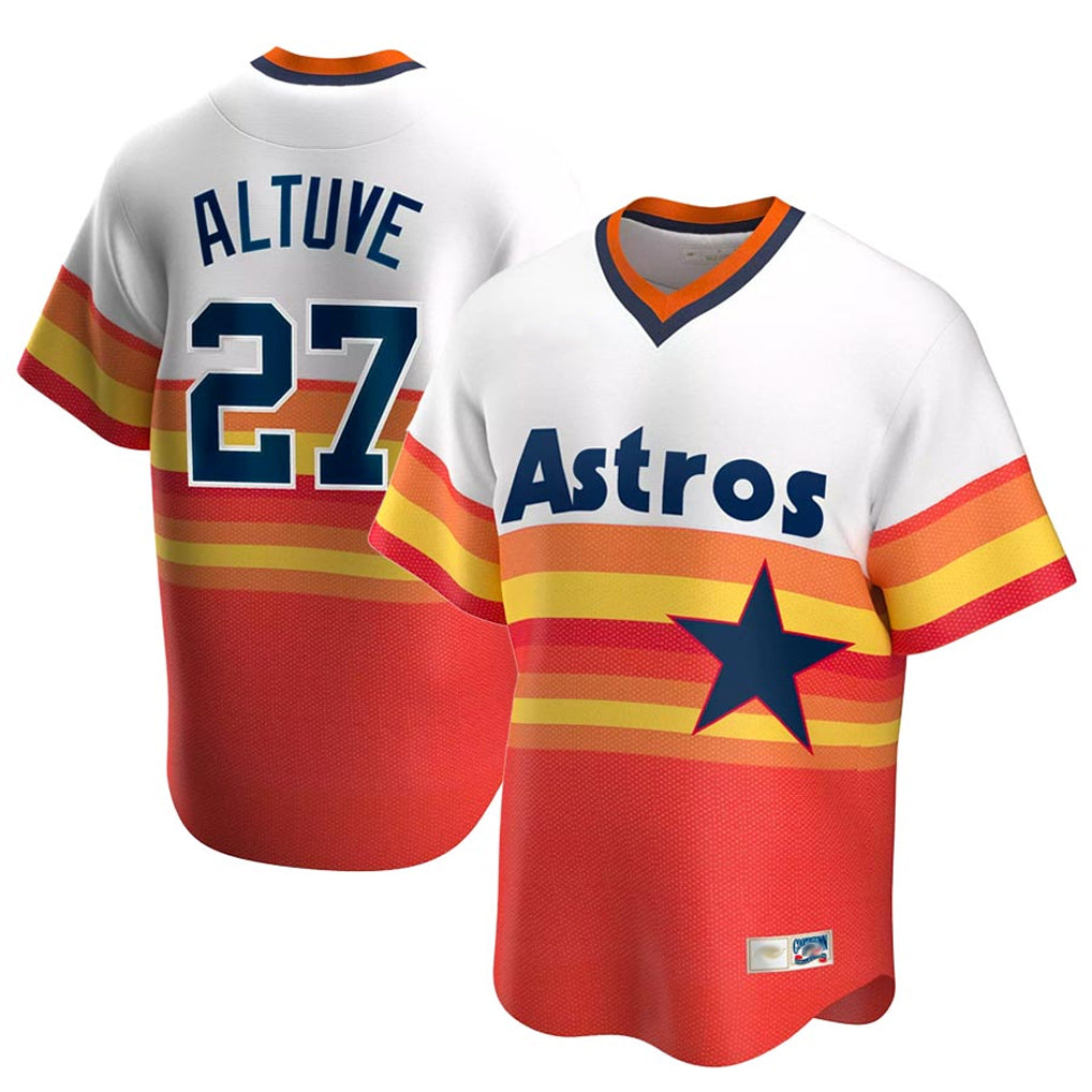 My Store H.Astros #27 Jose Altuve Player Rainbow Cooperstown Collection T-shirt Stitched Jerseys