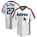 My Store H.Astros #27 Jose Altuve Player White Cooperstown Collection T-shirt Stitched Jerseys