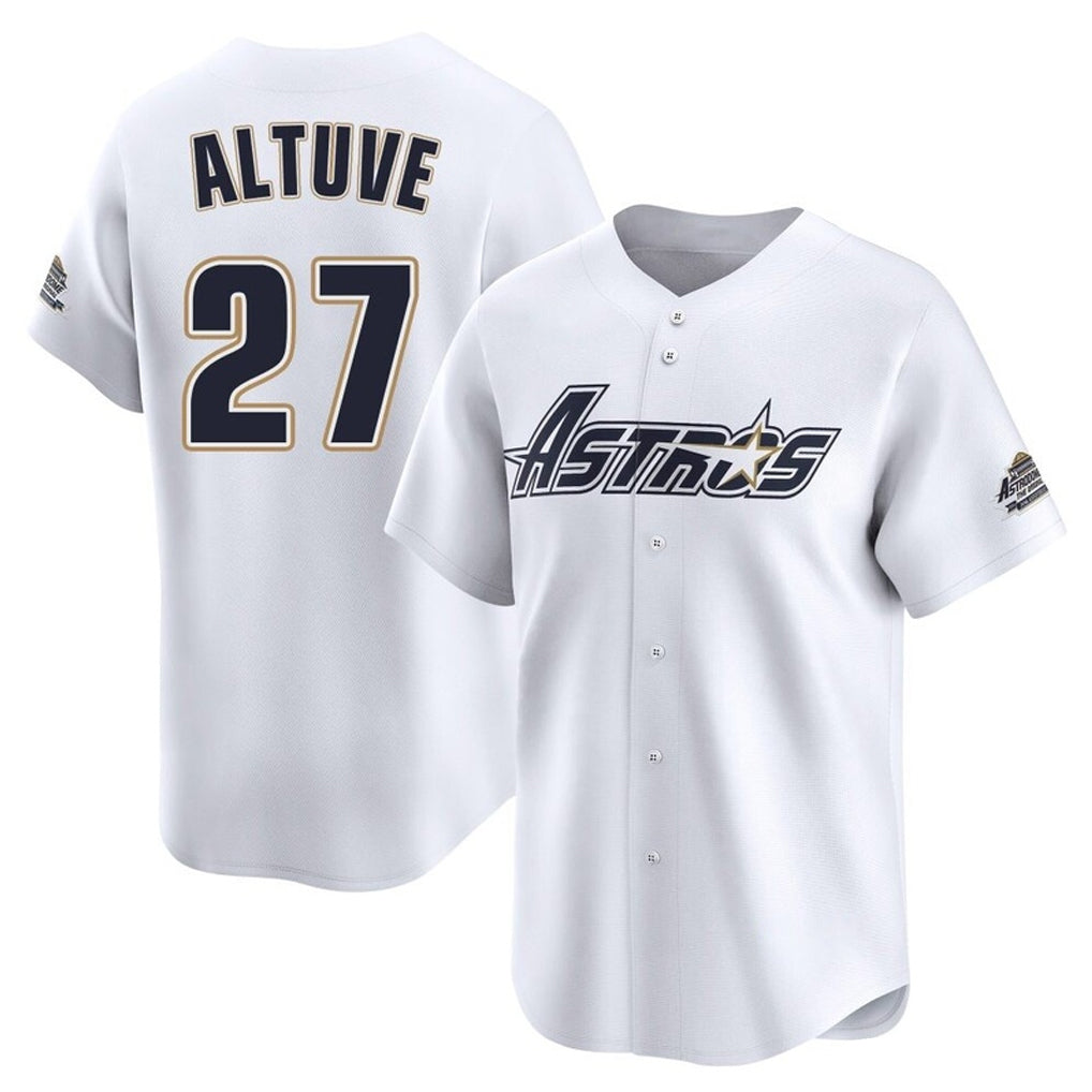 My Store H.Astros #27 Jose Altuve Player White Throwback Cooperstown Collection Limited Stitched Jerseys