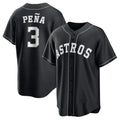 My Store H.Astros #3 Jeremy Pe?a Player Black Home Game Stitched Jerseys