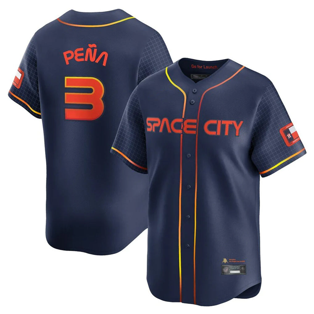 My Store H.Astros #3 Jeremy Pe?a Player Navy City Connect Home Limited Stitched Jerseys
