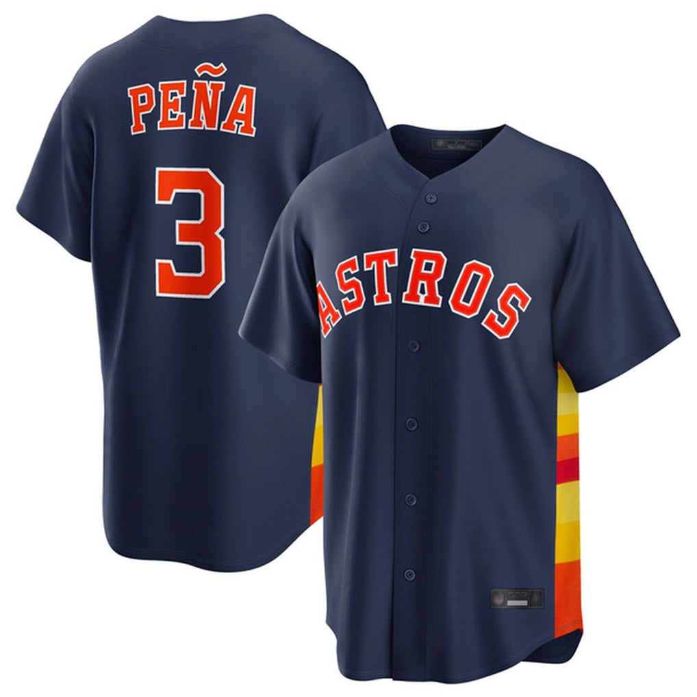 My Store H.Astros #3 Jeremy Pe?a Player Navy Home Game Stitched Jerseys