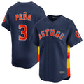My Store H.Astros #3 Jeremy Pe?a Player Navy Home Limited Stitched Jerseys