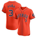 My Store H.Astros #3 Jeremy Pe?a Player Orange Home Limited Elite Stitched Jerseys