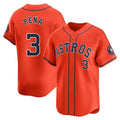 My Store H.Astros #3 Jeremy Pe?a Player Orange Home Limited Stitched Jerseys