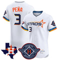 My Store H.Astros #3 Jeremy Pe?a Player White City Connect Texas Patch Vapor Premier Limited Elite Home Stitched Jerseys