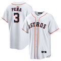 My Store H.Astros #3 Jeremy Pe?a Player White Home Game Stitched Jerseys