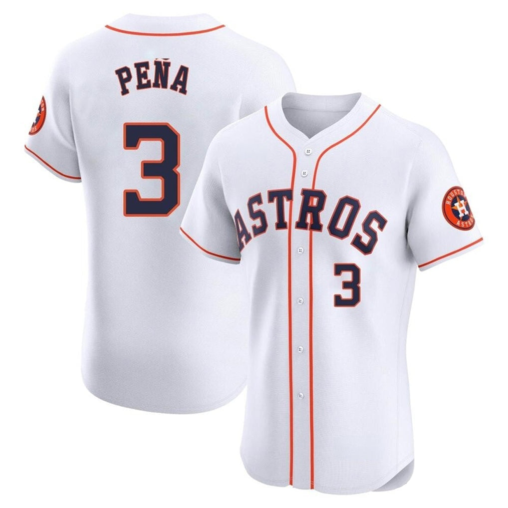 My Store H.Astros #3 Jeremy Pe?a Player White Limited Elite Home Stitched Jerseys