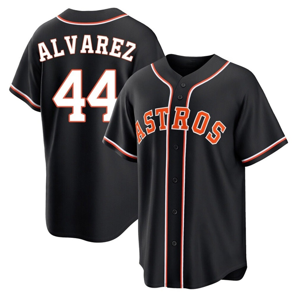 My Store H.Astros #44 Yordan Alvarez Player Black Fashion Out Home Game Stitched Jerseys