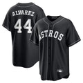 My Store H.Astros #44 Yordan Alvarez Player Black Home Game Stitched Jerseys