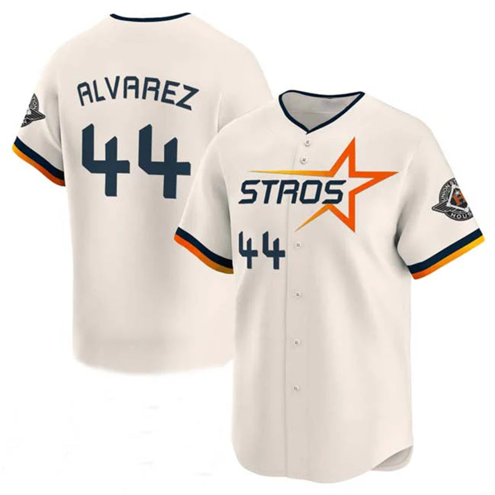 My Store H.Astros #44 Yordan Alvarez Player Cream City Connect Limited Home Stitched Jerseys