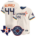 My Store H.Astros #44 Yordan Alvarez Player Cream City Connect Texas Patch Vapor Premier Limited Home Stitched Jerseys