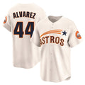My Store H.Astros #44 Yordan Alvarez Player Cream Throwback Cooperstown Collection Limited Stitched Jerseys