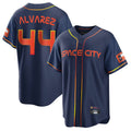 My Store H.Astros #44 Yordan Alvarez Player Navy City Connect Home Game Stitched Jerseys