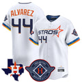 My Store H.Astros #44 Yordan Alvarez Player White City Connect Texas Patch Vapor Premier Limited Home Stitched Jerseys
