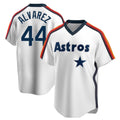My Store H.Astros #44 Yordan Alvarez Player White Cooperstown Collection T-shirt Stitched Jerseys