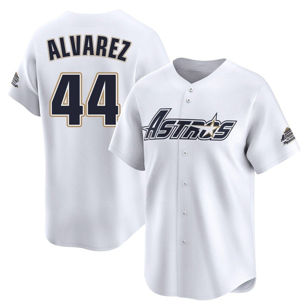My Store H.Astros #44 Yordan Alvarez Player White Throwback Cooperstown Collection Limited Stitched Jerseys