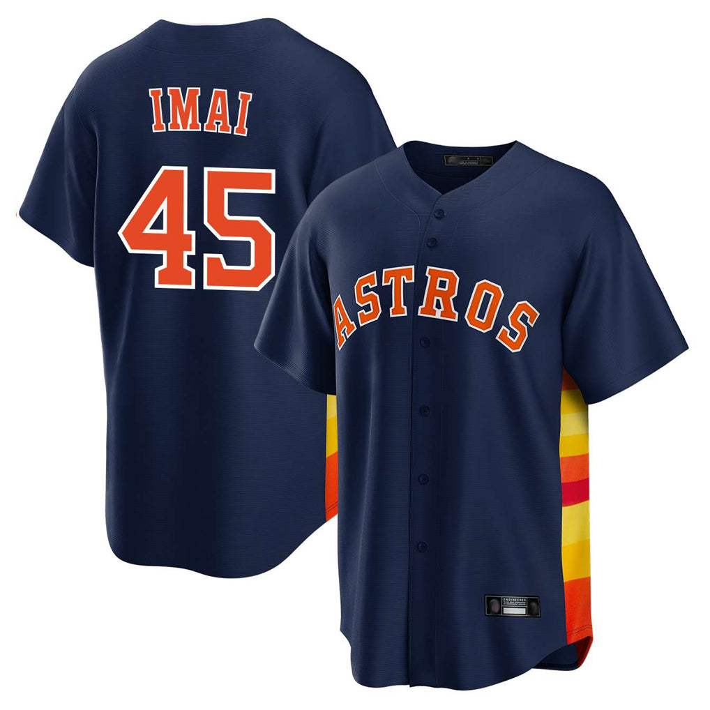 My Store H.Astros #45 Tatsuya Imai Player Navy Home Game Stitched Jerseys