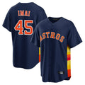 My Store H.Astros #45 Tatsuya Imai Player Navy Home Game Stitched Jerseys