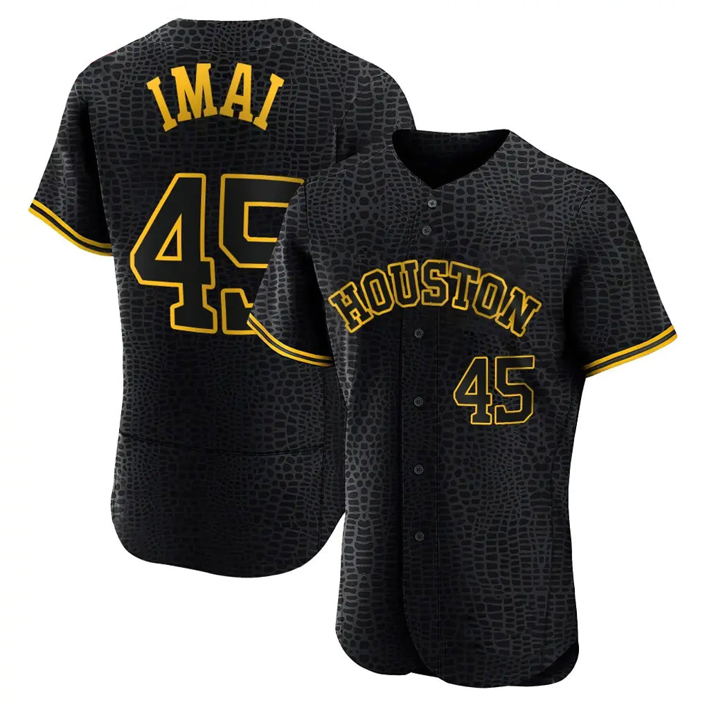 My Store H.Astros #45 Tatsuya Imai Player Snake Skin City Limited Elite Home Stitched Jerseys