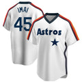 My Store H.Astros #45 Tatsuya Imai Player White Cooperstown Collection T-shirt Stitched Jerseys