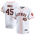 My Store H.Astros #45 Tatsuya Imai Player White Home Limited Stitched Jerseys