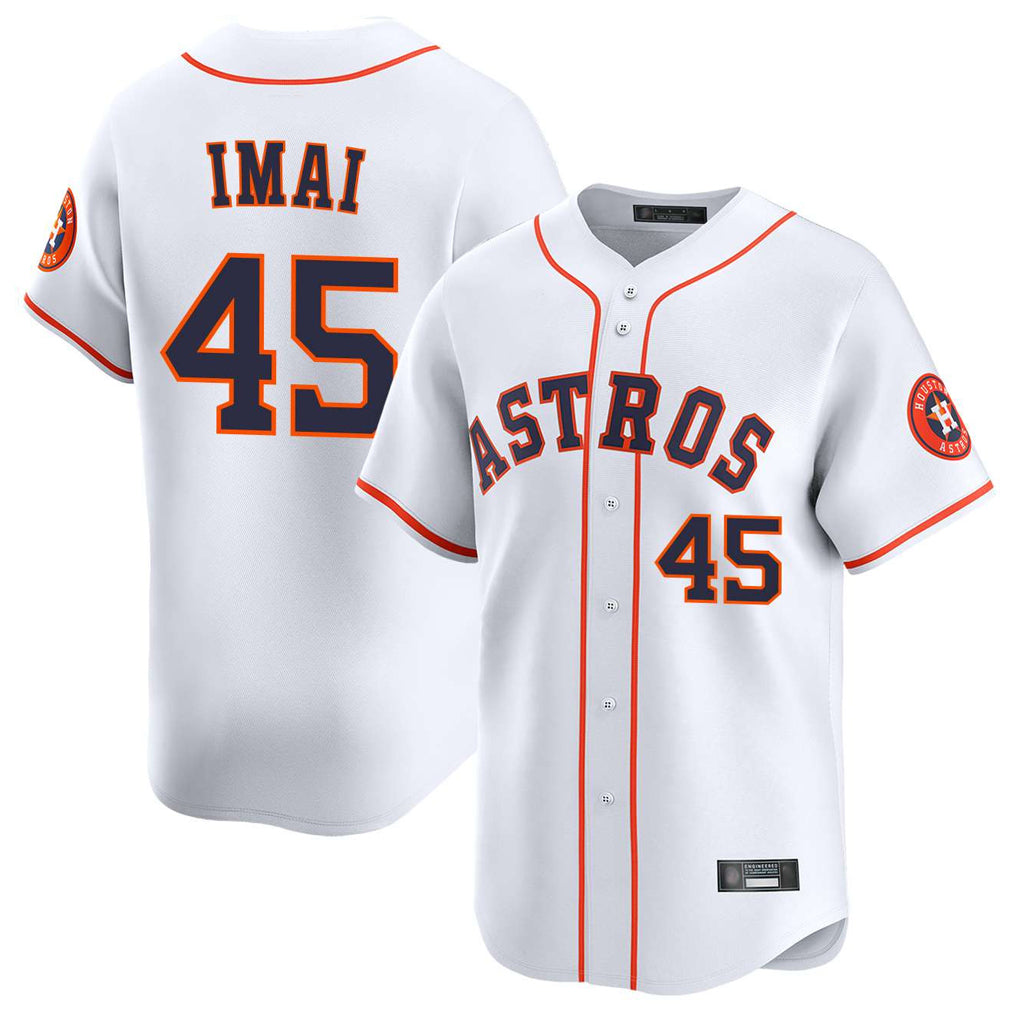 My Store H.Astros #45 Tatsuya Imai Player White Home Limited Stitched Jerseys