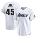 My Store H.Astros #45 Tatsuya Imai Player White Throwback Cooperstown Collection Limited Stitched Jerseys