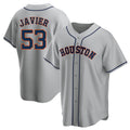 My Store H.Astros #53 Cristian Javier Player Gray Home Game Stitched Jerseys