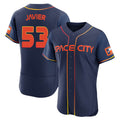 My Store H.Astros #53 Cristian Javier Player Navy City Connect Limited Elite Home Stitched Jerseys