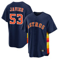 My Store H.Astros #53 Cristian Javier Player Navy Home Game Stitched Jerseys
