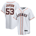 My Store H.Astros #53 Cristian Javier Player White Home Game Stitched Jerseys
