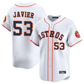 My Store H.Astros #53 Cristian Javier Player White Home Limited Stitched Jerseys