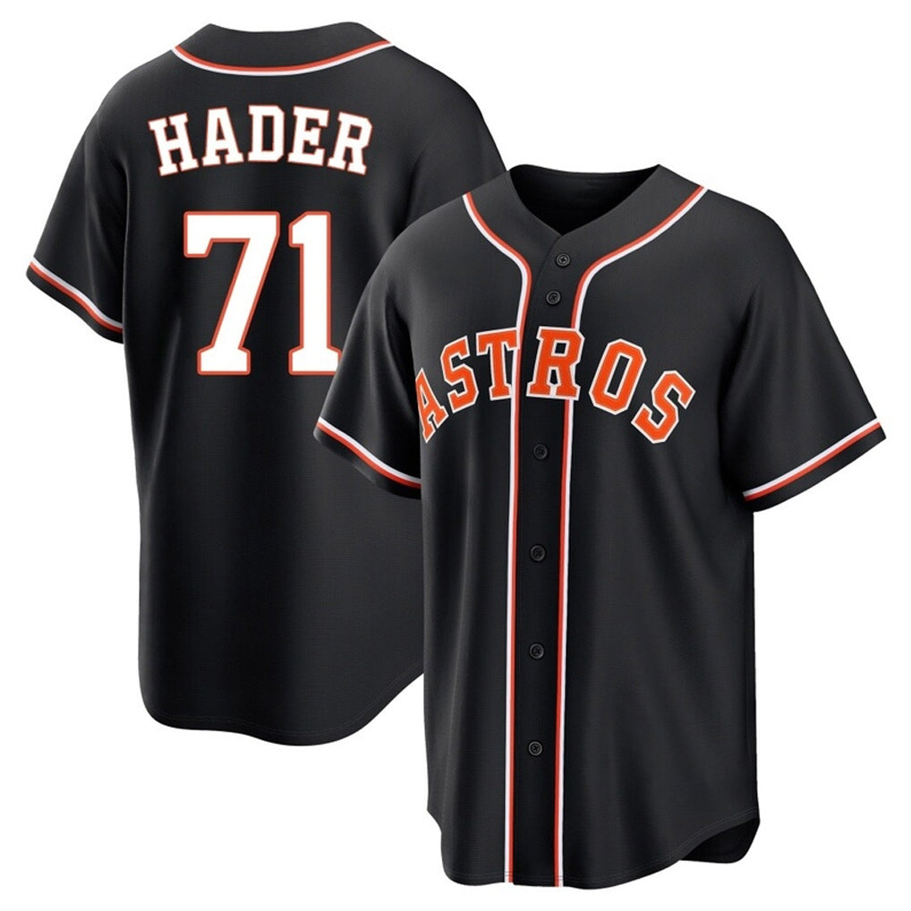 My Store H.Astros #71 Josh Hader Player Black Fashion Out Home Game Stitched Jerseys