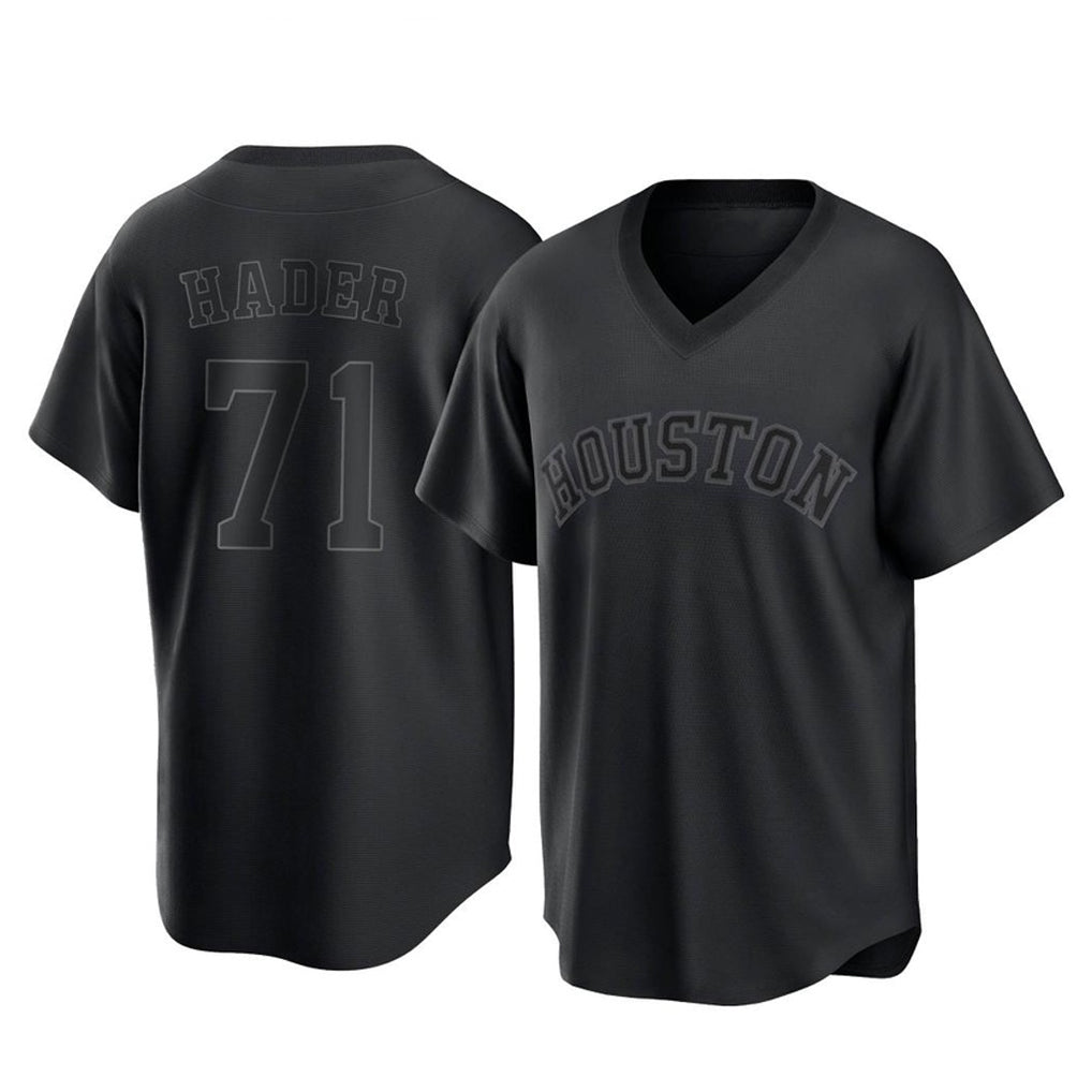My Store H.Astros #71 Josh Hader Player Black Fashion T-shirt Home Game Stitched Jerseys